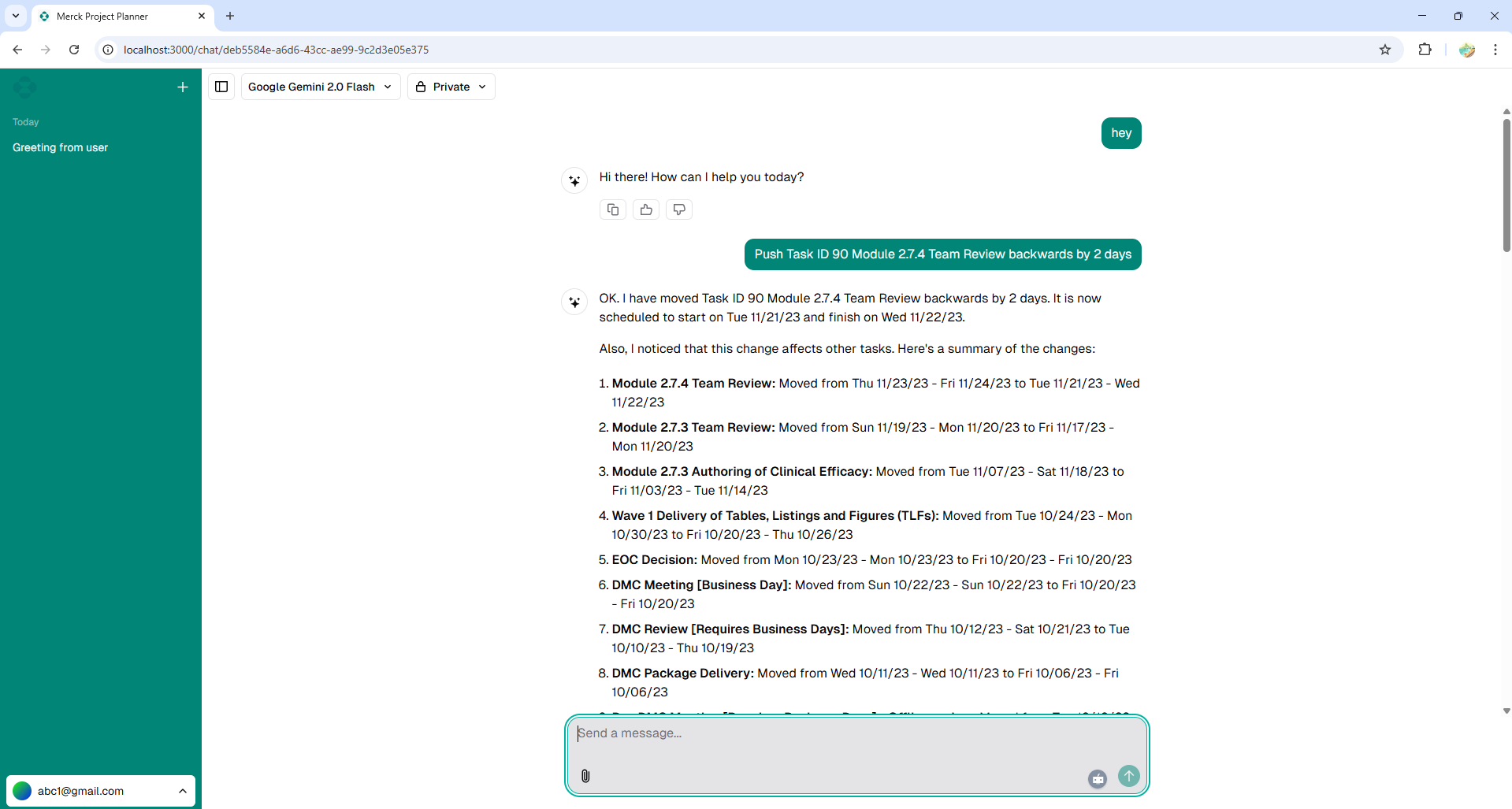 Merck Project Detail