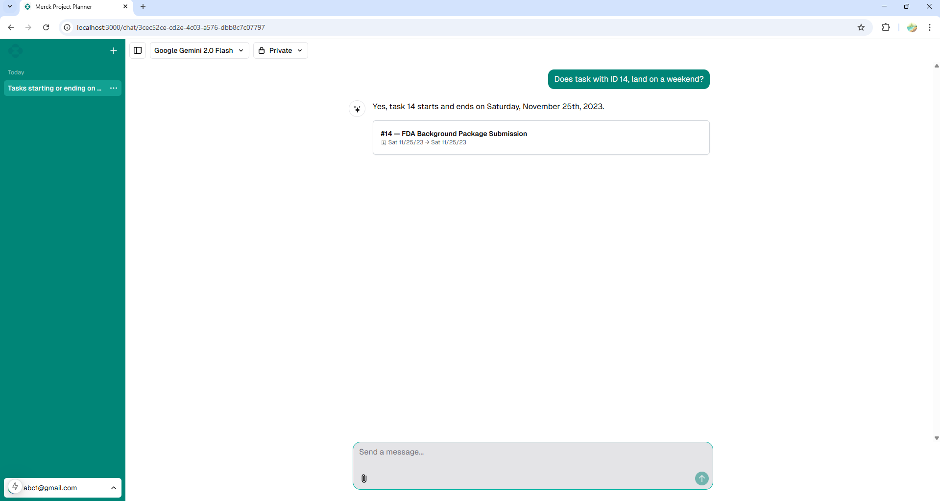Merck Project Detail