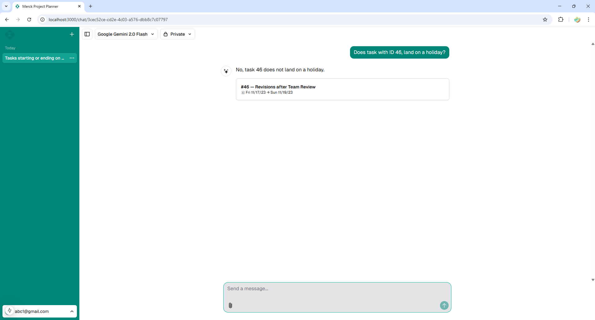 Merck Project Detail