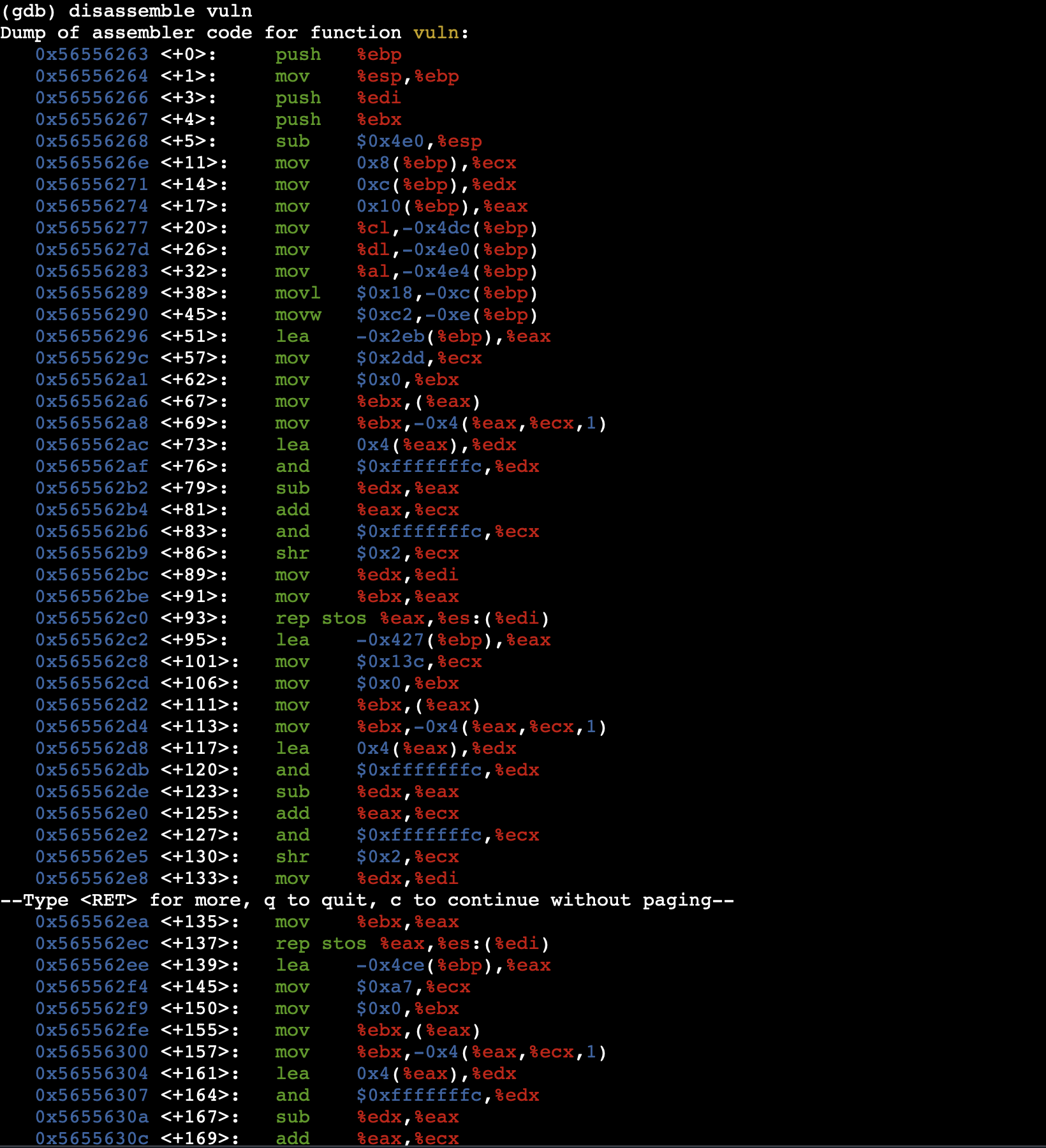 Raw Execution Screenshot